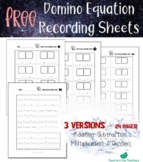 Domino Equation Recording Sheets