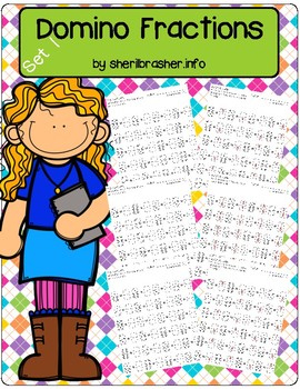 Preview of Domino Fractions Worksheets | Set 1 | Math Fluency & Number Sense
