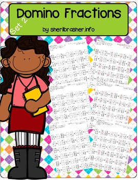 Preview of Domino Fractions Worksheets | Set 2 | Math Fluency & Number Sense