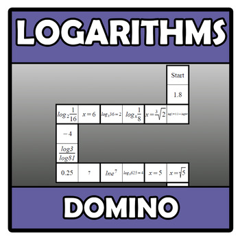Preview of Domino - Logarithms (TARSIA)