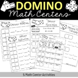 Domino Math Center Activities - Place Value, Addition, Sub