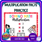 Domino Math Multiplication Facts Practice for 7, 8, and 9 