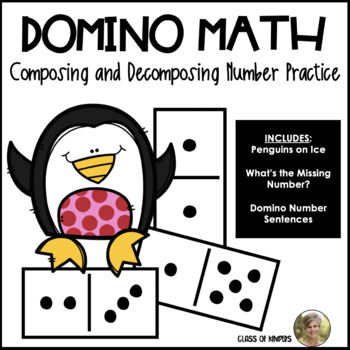 Preview of Domino Math Worksheets Composing & Decomposing Numbers Kindergarten 1st