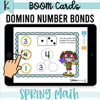 Preview of Domino Number Bonds Compose Decompose to 12 BOOM Cards