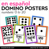 Domino Number Cards 0-20 EN ESPAÑOL {White Series}
