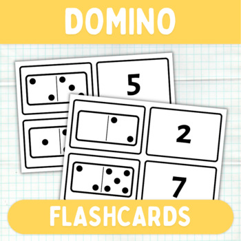 Preview of Domino Printable Flashcards - Number Matching Game