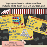 Domino Tower Structures STEM BIN Challenge Cards for Maker Space