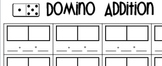 Domino addition and subtraction recording sheet