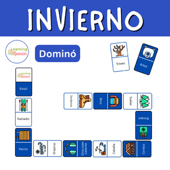Preview of Dominó del Invierno | Winter dominoes game in Spanish