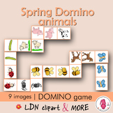 SPRING printable DOMINO game: ANIMALS, a fun learning acti