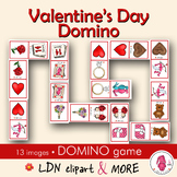 VALENTINE'S DAY printable DOMINO GAME, a fun learning acti