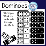 Dominoes Clip Art Set - Personal and Commercial Set