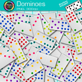 Dominoes Clipart Images: Colorful Rainbow Math Game Clip A