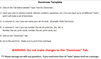 Preview of Dominoes Game Template