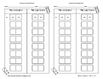 Dominoes: Multiplication Math Game} by Zephyr | Teachers Pay Teachers