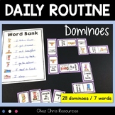 Dominoes -  Daily Routine Vocabulary