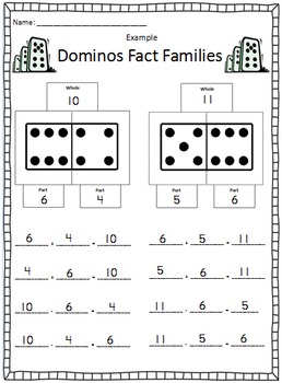 Dominos Fact Family Activity by Liv to Teach | Teachers Pay Teachers