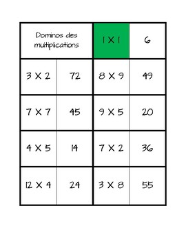 Dominó matematico para imprimir - Imagui  Teaching math, Multiplication  games, Math materials