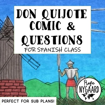 Preview of Don Quijote Comic & Questions (in Spanish)