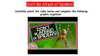 Preview of Don't Be Afraid of Spiders- ELA/EL Learners 