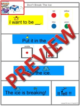 Don't Break The Ice {Board Game Visual} by Language With Laura