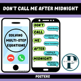 Don't Call Me After Midnight Solving Multi-Step Equations 
