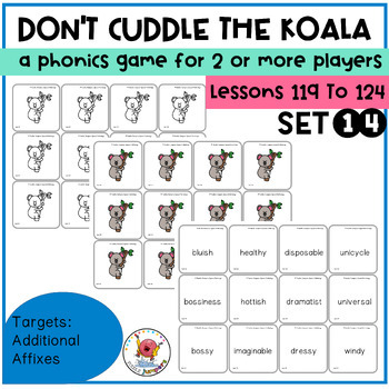 Preview of Don't Cuddle the Koala! | Phonics Card Game | UFLI Inspired | Lessons 119 to 128