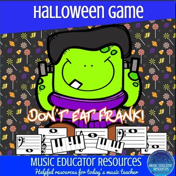 Preview of Don't Eat Frank; A Music Note Review Game