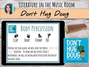 Preview of Don't Hug Doug ('23 Monarch Book), Body Percussion, Xylophone, & SEL Activities