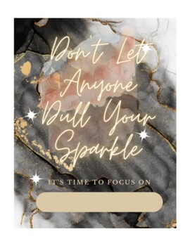 Preview of Don't Let Anyone Dull Your Sparkle - Timeless/Dateless Planner