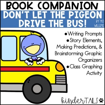 Preview of Don't Let the Pigeon Drive the Bus Writing Prompts & Book Companion