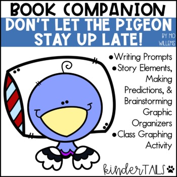 Preview of Don't Let the Pigeon Stay up Late! Writing Prompts & Book Companion