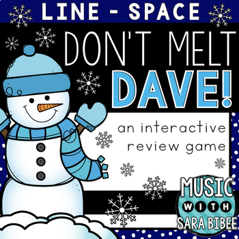 Preview of Don't Melt Dave! (Line/Space) an Interactive Music Concept Review Game {PDF/PPT}