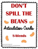Don't Spill The Beans Articulation Cards - S-Blends