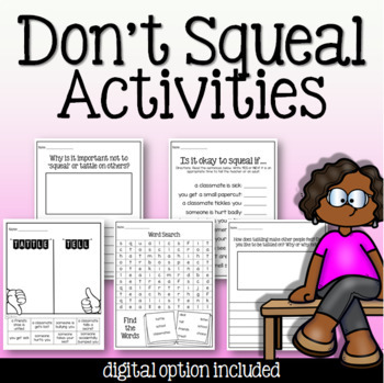 Preview of Don't Squeal Activities