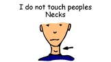 Don't touch people's necks Social Story Occupational therapy