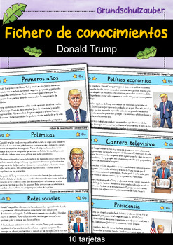 Preview of Donald Trump - Fichero de conocimientos - Personajes famosos (Español)
