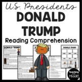 Donald Trump Informational Text Reading Comprehension Work