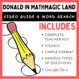 Donald in Mathmagic Land: Video Worksheet & Word Search (Bundle)