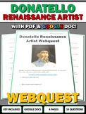 Donatello Renaissance Artist - Webquest with Key (Google D