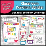 Meet the teacher Wishlist Donation Cupcakes in Spanish & English