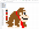 Donkey Kong Inspired Math Mystery Pixel Art