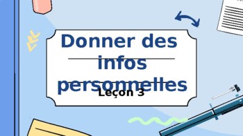 Preview of Donner des informations personnelles (Séance complète)