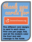 Donors Choose Thank You Cards