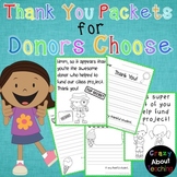 Thank You Packets for Donors Choose