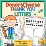 DonorsChoose Thank You Letter Templates (K-2nd Grade)