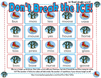 Don't Break the Ice ~ Articulation - Busy Bee Speech
