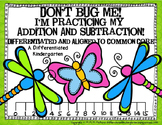 Don't Bug Me-Number Line Fun for Addition/Subtraction-Diff