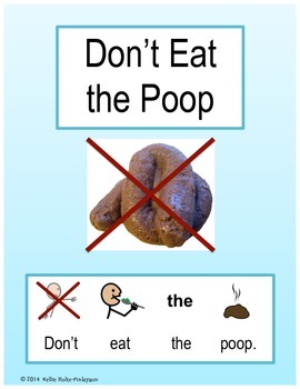 Preview of Don't Eat The Poop Social Story