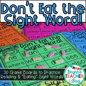 Don't Eat the Sight Word! by Brynn's Teacher Bag | TPT